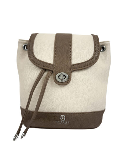 Kremowy plecak worek miejski Cappucino