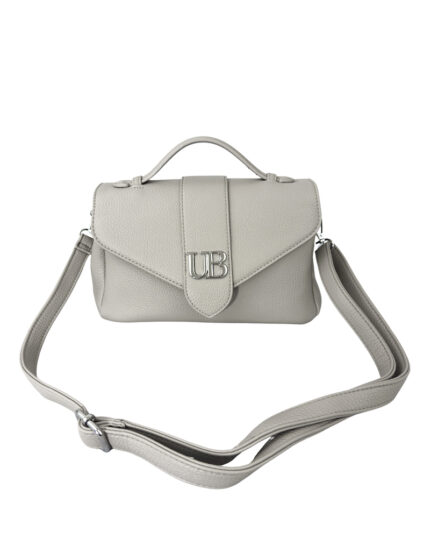 Szara Torebka Listonoszka Crossbody EMMA z paskiem